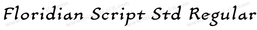 Floridian Script Std Regular字体转换
